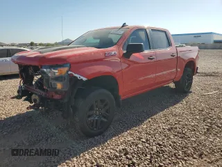2022 Chevrolet Silverado 1500 Custom Trail Boss with VIN 3GCPDCED7NG668476, listed as a Copart auction lot 82044464 with 29,025 mi miles and Salvage Title. Bid and sale history available at DreamBid. Image 1.