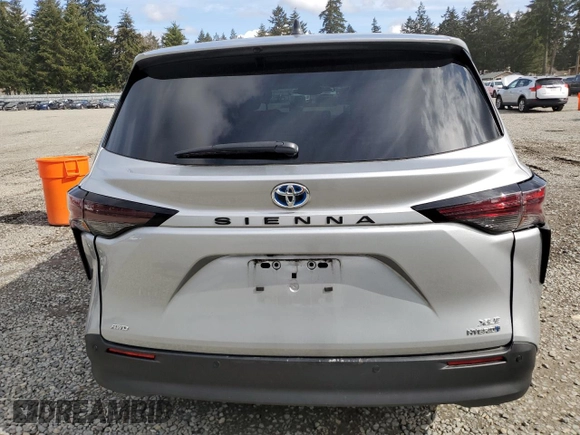 2023 Toyota Sienna XLE with VIN 5TDYSKFC8PS077927, listed as a Copart auction lot 49359515 with 34,718 mi miles and Salvage Title. Bid and sale history available at carsss.com. Image 6.