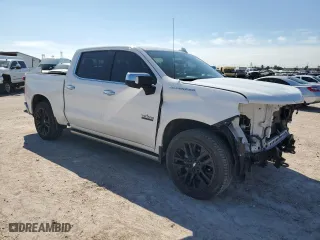 2020 Chevrolet Silverado 1500 LTZ with VIN 1GCPWEED0LZ363243, listed as a Copart auction lot 70749714 with 50,856 mi miles and Salvage Title. Bid and sale history available at carsss.com. Image 4.