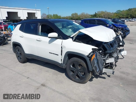 2021 Jeep Compass Latitude with VIN 3C4NJDBB7MT566237, listed as a IAAI auction lot 41747738 with 33,395 mi miles and . Bid and sale history available at DreamBid. Image 1.