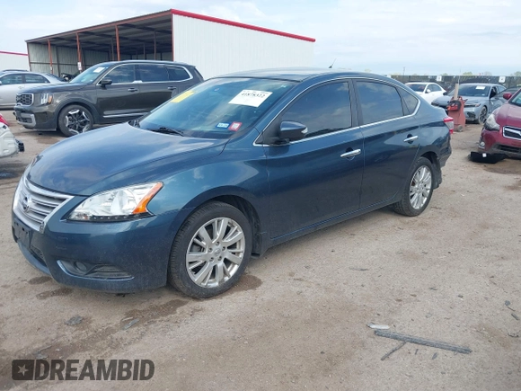 2015 Nissan Sentra S with VIN 3N1AB7AP7FY346826, listed as a IAAI auction lot 41878322 with 96,714 mi miles. Bid and sale history available at carsss.com. Image 17.