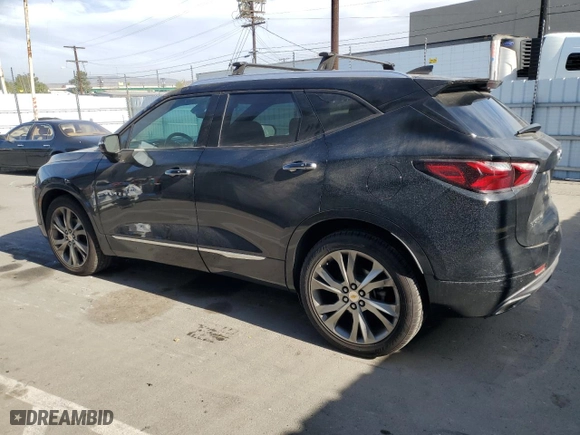 2020 Chevrolet Blazer Premier with VIN 3GNKBLRS0LS594859, listed as a Copart auction lot 88335855 with 50,730 mi miles and Salvage Title. Bid and sale history available at carsss.com. Image 3.