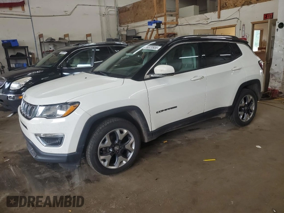 2018 Jeep Compass Limited with VIN 3C4NJDCB1JT212613, listed as a Copart auction lot 58320955 with 124,242 mi miles and Salvage title. Bid and sale history available at DreamBid. Image 1.
