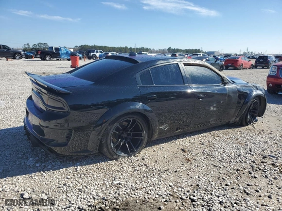 2020 Dodge Charger Scat Pack with VIN 2C3CDXGJ5LH184364, listed as a Copart auction lot 42055145 with 87,595 mi miles and Salvage Title. Bid and sale history available at carsss.com. Image 3.