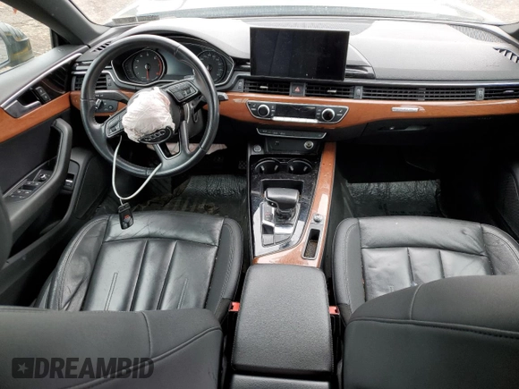 2020 Audi A5 Sportback Premium with VIN WAUANCF55LA007256, listed as a Copart auction lot 57772365 with 87,997 mi miles and Salvage title. Bid and sale history available at DreamBid. Image 8.