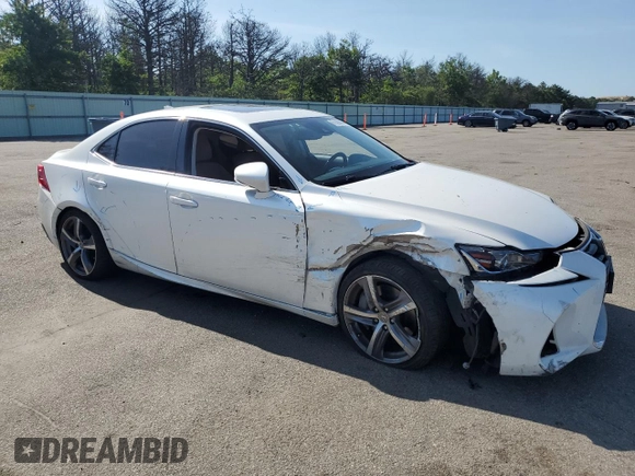 2017 Lexus IS 300 with VIN JTHCM1D27H5022643, listed as a Copart auction lot 61489985 with 59,565 mi miles and Salvage title. Bid and sale history available at DreamBid. Image 4.