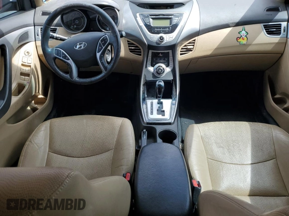 2012 Hyundai Elantra Limited with VIN KMHDH4AEXCU482156, listed as a Copart auction lot 59723474 with 118,550 mi miles and Salvage Title. Bid and sale history available at carsss.com. Image 8.