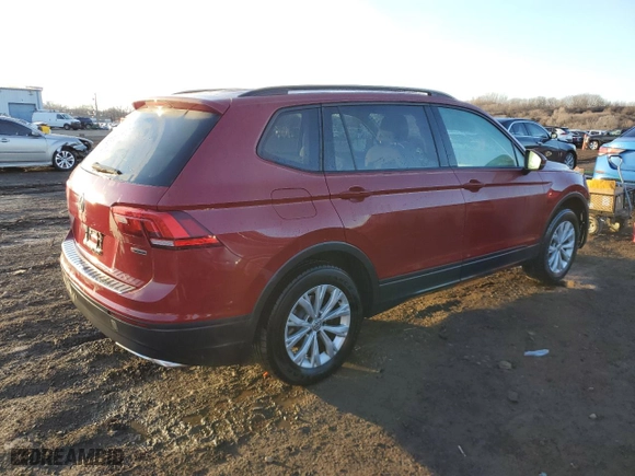 2019 Volkswagen Tiguan S with VIN 3VV0B7AX5KM141808, listed as a Copart auction lot 46633835 with 93,287 mi miles and Salvage Title. Bid and sale history available at carsss.com. Image 3.