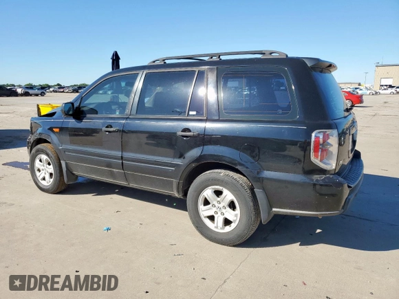 2006 Honda Pilot LX with VIN 5FNYF28116B022402, listed as a Copart auction lot 57600105 with 226,999 mi miles and Salvage title. Bid and sale history available at DreamBid. Image 2.