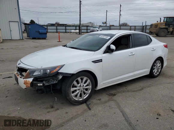 2014 Kia Optima EX with VIN 5XXGN4A78EG291677, listed as a Copart auction lot 50202165 with Not Provided miles and Salvage Title. Bid and sale history available at carsss.com. Image 1.