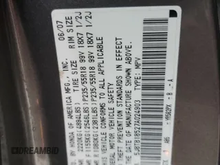 2007 Acura RDX Tech Pkg with VIN 5J8TB18527A024903, listed as a Copart auction lot 45303425 with 138,011 mi miles and Salvage Title. Bid and sale history available at carsss.com. Image 15.