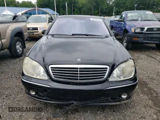 2001 Mercedes-Benz S-Class with VIN WDBNG75J01A212659, listed as a Copart auction lot 66066594 with 0 mi miles and Salvage Title. Bid and sale history available at carsss.com. Image 5.