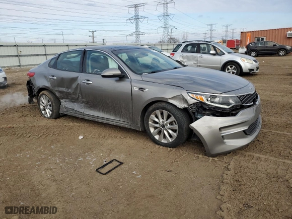2018 Kia Optima EX with VIN 5XXGU4L33JG223701, listed as a Copart auction lot 44531825 with 84,419 mi miles and Salvage Title. Bid and sale history available at carsss.com. Image 4.