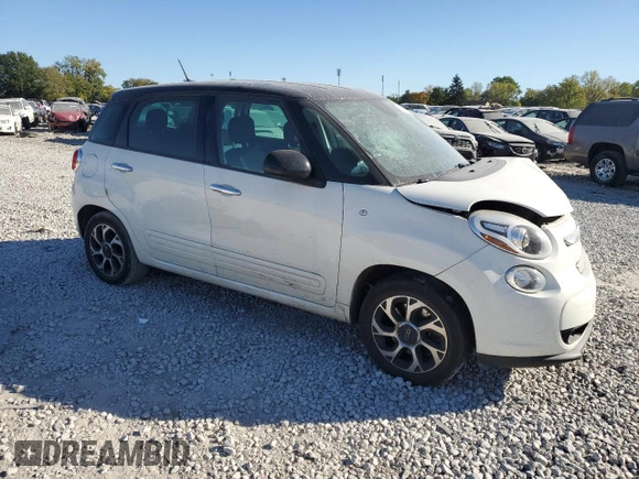 2014 FIAT 500L Easy with VIN ZFBCFABH3EZ027882, listed as a Copart auction lot 75265864 with 52,817 mi miles and Salvage Title. Bid and sale history available at carsss.com. Image 4.