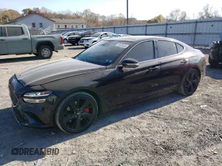 2022 Genesis G70 3.3T with VIN KMTG54TE4NU096876, listed as a Copart auction lot 78324464 with 32,349 mi miles and Salvage Title. Bid and sale history available at DreamBid. Image 1.