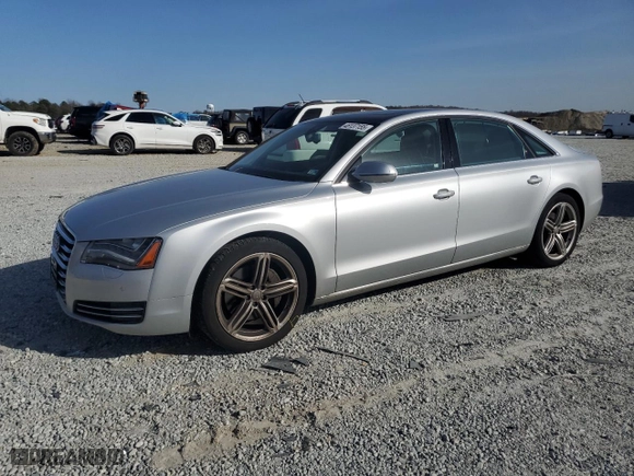 2014 Audi A8 L 3.0L TDI with VIN WAURMAFD8EN014277, listed as a Copart auction lot 48137155 with 192,503 mi miles and Salvage Title. Bid and sale history available at carsss.com. Image 1.