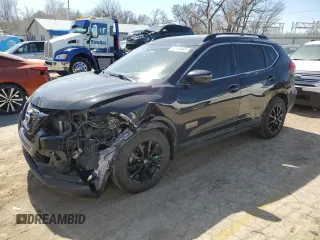 2017 Nissan Rogue SL with VIN 5N1AT2MV4HC758023, listed as a Copart auction lot 48756585 with 176,000 mi miles and Salvage Title. Bid and sale history available at carsss.com. Image 1.