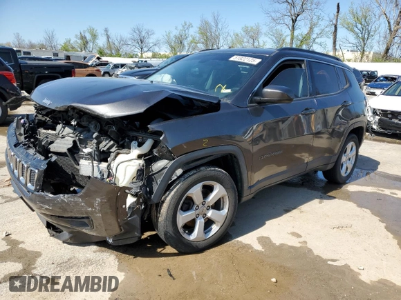 2018 Jeep Compass Latitude z VIN 3C4NJCBB4JT181594, wystawiony jako Copart lot #51822125 z przebiegiem 90 557 mil mil oraz Szkoda całkowita • Salvage title. Historia ofert i sprzedaży dostępna na DreamBid. Obrazek 1.