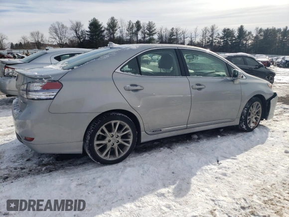 2010 Lexus HS 250h with VIN JTHBB1BAXA2009095, listed as a Copart auction lot 87185274 with 105,470 mi miles and Salvage Title. Bid and sale history available at DreamBid. Image 3.