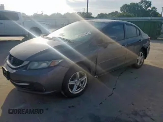 2013 Honda Civic LX z VIN 2HGFB2F50DH502593, wystawiony jako Copart lot #58256345 z przebiegiem 178 975 mil mil oraz Szkoda całkowita • Salvage title. Historia ofert i sprzedaży dostępna na DreamBid. Obrazek 1.