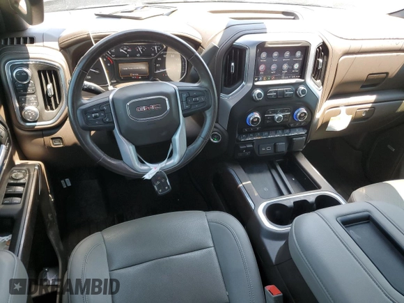 2021 GMC Sierra 1500 Limited SLT with VIN 1GTU9DET3MZ258631, listed as a Copart auction lot 62086594 with 59,139 mi miles and Salvage Title. Bid and sale history available at carsss.com. Image 8.