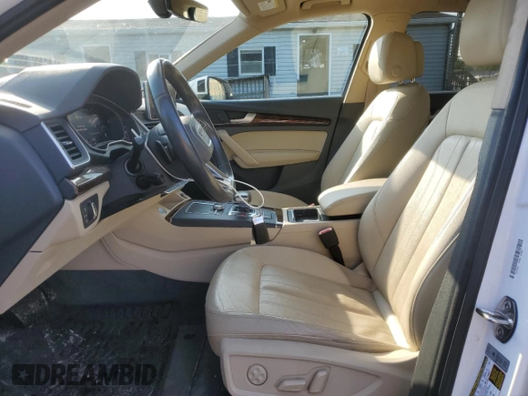 2018 Audi Q5 Premium Plus with VIN WA1BNAFY1J2066585, listed as a Copart auction lot 58306885 with 91,134 mi miles and Salvage title. Bid and sale history available at DreamBid. Image 7.