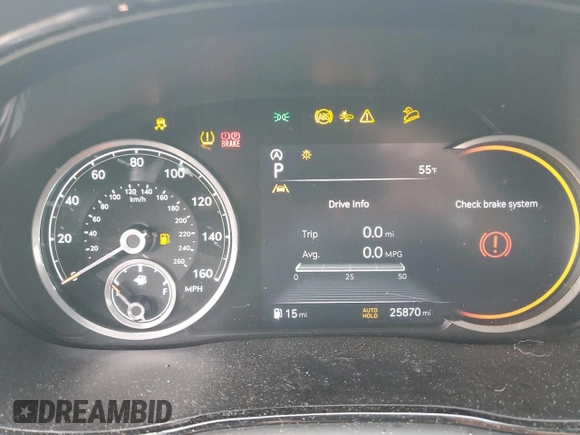 2022 Genesis GV70 Sport with VIN KMUMCDTCXNU044624, listed as a Copart auction lot 82372214 with 25,870 mi miles and Clean title. Bid and sale history available at DreamBid. Image 9.