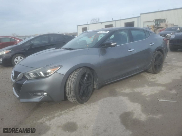 2016 Nissan Maxima 3.5 SL with VIN 1N4AA6AP0GC384571, listed as a Copart auction lot 43747485 with 121,478 mi miles and Salvage Title. Bid and sale history available at carsss.com. Image 1.