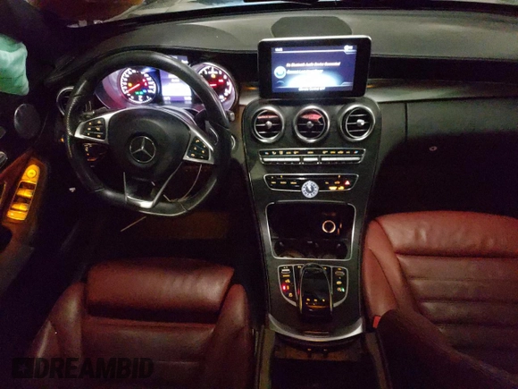 2017 Mercedes-Benz C 43 AMG with VIN 55SWF6EB3HU223800, listed as a Copart auction lot 42939435 with 102,460 mi miles and Salvage Title. Bid and sale history available at DreamBid. Image 8.