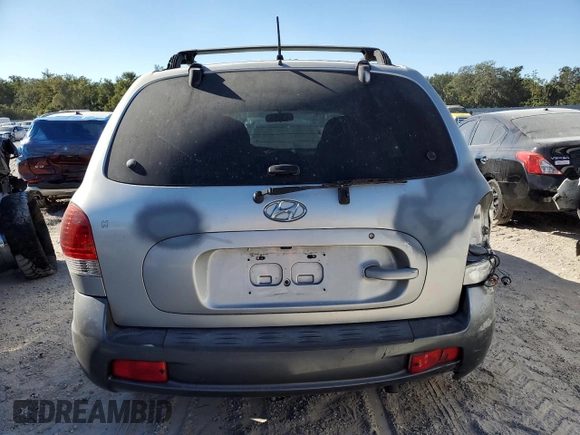 2005 Hyundai Santa Fe GLS with VIN KM8SC13D35U999519, listed as a Copart auction lot 81822914 with 211,766 mi miles and Salvage Title. Bid and sale history available at carsss.com. Image 6.