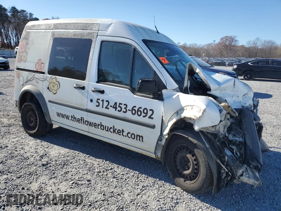 2013 Ford Transit Connect XL with VIN NM0LS6AN8DT175957, listed as a Copart auction lot 82592634 with 0 mi miles and Salvage Title. Bid and sale history available at carsss.com. Image 4.
