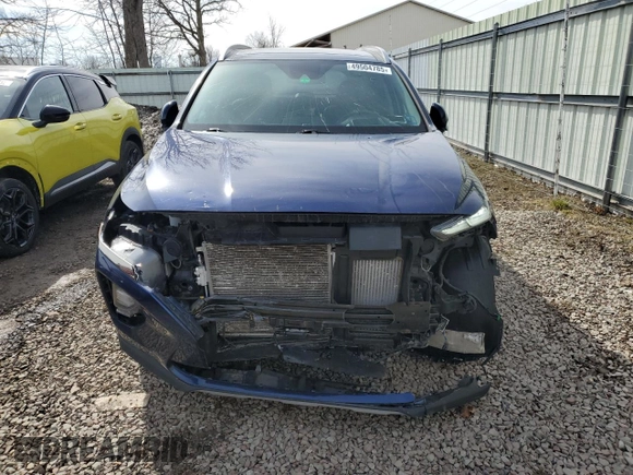 2020 Hyundai Santa Fe Limited with VIN 5NMS5CAA1LH144132, listed as a Copart auction lot 49504785 with 91,704 mi miles and Salvage Title. Bid and sale history available at carsss.com. Image 5.