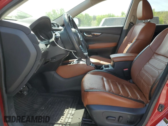 2017 Nissan Rogue SV with VIN 5N1AT2MV0HC762456, listed as a Copart auction lot 57492675 with 81,267 mi miles and Salvage title. Bid and sale history available at DreamBid. Image 7.