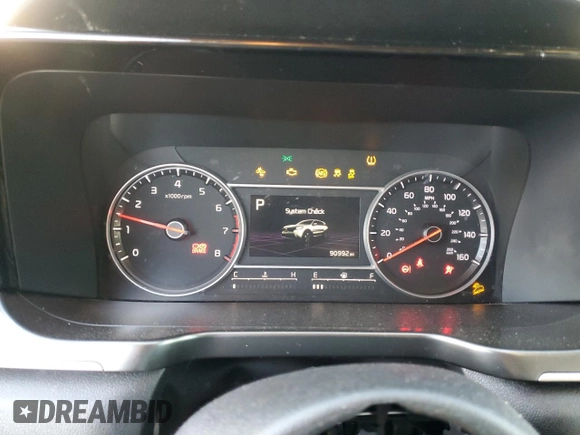 2021 Kia Sorento S with VIN 5XYRL4LC8MG008424, listed as a Copart auction lot 82995834 with 90,992 mi miles and Salvage Title. Bid and sale history available at carsss.com. Image 9.