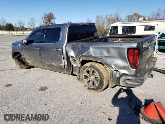 2021 GMC Sierra 1500 SLT z VIN 3GTU9DED7MG359633, wystawiony jako Copart lot #81780304 z przebiegiem 91 379 mil mil oraz Szkoda całkowita • Salvage title. Historia ofert i sprzedaży dostępna na DreamBid. Obrazek 2.