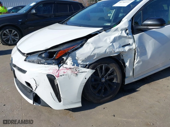 2022 Toyota Prius LE with VIN JTDL9MFU4N3034338, listed as a IAAI auction lot 40760912 with 60,237 mi miles. Bid and sale history available at carsss.com. Image 6.