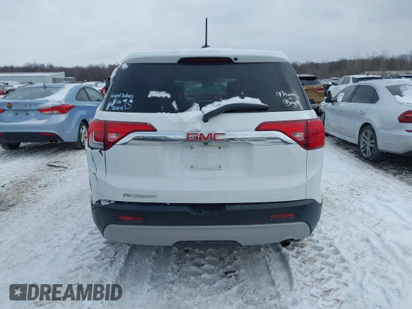2019 GMC Acadia SLE with VIN 1GKKNKLA4KZ232467, listed as a IAAI auction lot 41611939 with 65,218 mi miles. Bid and sale history available at carsss.com. Image 16.