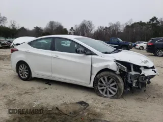 2016 Hyundai Elantra SE with VIN 5NPDH4AE8GH760928, listed as a Copart auction lot 46051995 with 110,323 mi miles and Salvage Title. Bid and sale history available at carsss.com. Image 4.