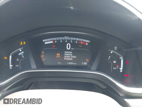 2019 Honda CR-V EX with VIN 5J6RW1H51KA013410, listed as a IAAI auction lot 41896830 with 119,099 mi miles. Bid and sale history available at carsss.com. Image 7.