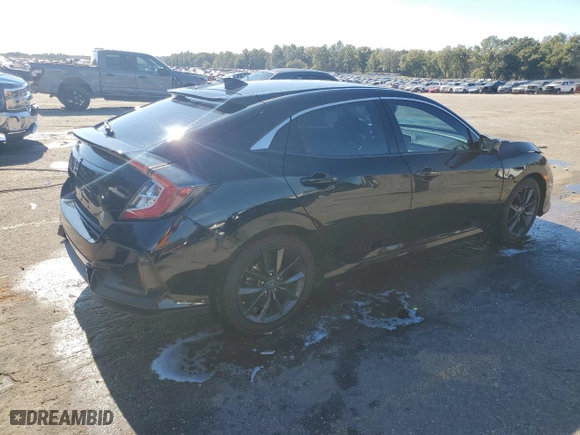 2020 Honda Civic Hatchback EX-L with VIN SHHFK7H86LU219055, listed as a Copart auction lot 89165515 with 72,780 mi miles and Salvage Title. Bid and sale history available at carsss.com. Image 3.