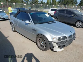 2002 BMW 3 Series M3 with VIN WBSBR934X2EX22768, listed as a IAAI auction lot 42124717 with 141,410 mi miles. Bid and sale history available at carsss.com. Image 1.