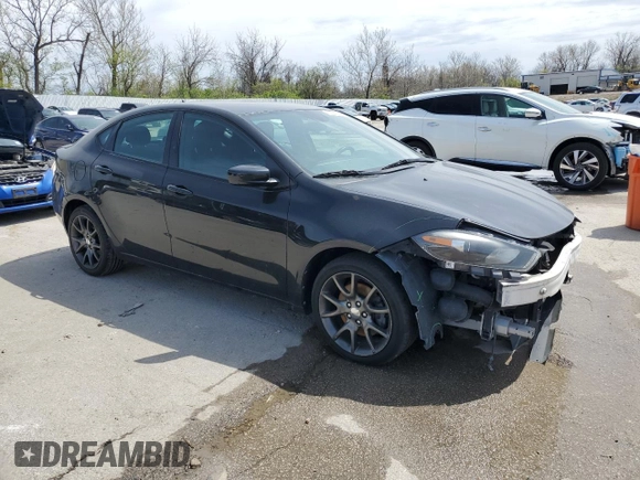 2013 Dodge Dart Rallye with VIN 1C3CDFBA3DD155056, listed as a Copart auction lot 52213975 with 186,941 mi miles and Salvage Title. Bid and sale history available at carsss.com. Image 4.