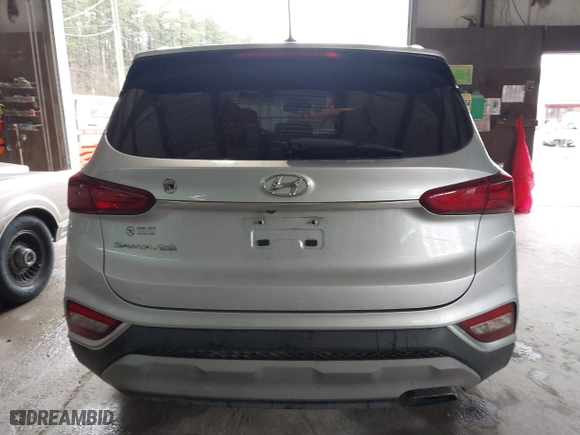 2019 Hyundai Santa Fe SE with VIN 5NMS23AD9KH035161, listed as a IAAI auction lot 41757044 with 124,835 mi miles. Bid and sale history available at carsss.com. Image 16.