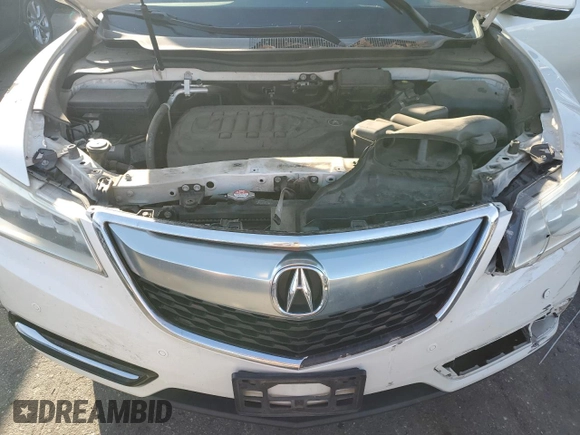 2015 Acura MDX Advance with VIN 5FRYD3H85FB001852, listed as a Copart auction lot 86902384 with 80,195 mi miles and Salvage Title. Bid and sale history available at DreamBid. Image 12.