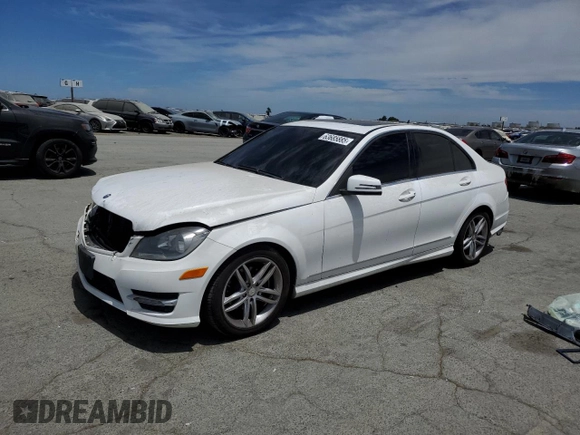2013 Mercedes-Benz C 250 Sport with VIN WDDGF4HB6DR242731, listed as a Copart auction lot 63685885 with 95,789 mi miles and Salvage title. Bid and sale history available at DreamBid. Image 1.