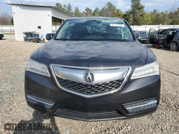2016 Acura MDX with VIN 5FRYD3H24GB008286, listed as a Copart auction lot 49117595 with 97,415 mi miles and Salvage Title. Bid and sale history available at carsss.com. Image 5.