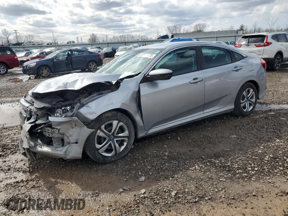 2017 Honda Civic Sedan LX with VIN 19XFC2F51HE218631, listed as a Copart auction lot 52105775 with 82,214 mi miles and Salvage Title. Bid and sale history available at carsss.com. Image 1.