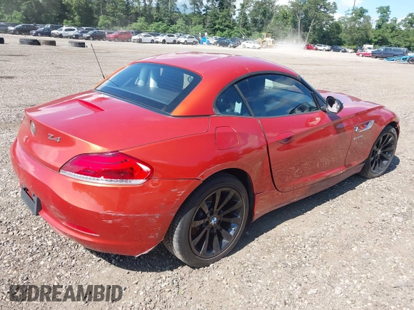2014 BMW Z4 sDrive28i with VIN WBALL5C59EJ105837, listed as a IAAI auction lot 42466707 with 65,847 mi miles and . Bid and sale history available at DreamBid. Image 4.