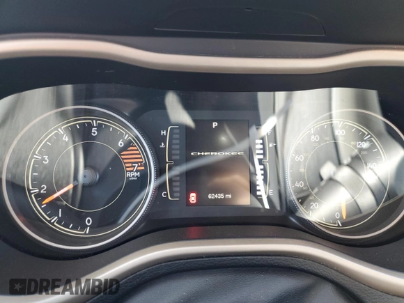 2017 Jeep Cherokee Latitude z VIN 1C4PJLCB6HW502689, wystawiony jako Copart lot #57913075 z przebiegiem 62 435 mil mil oraz Szkoda całkowita • Salvage title. Historia ofert i sprzedaży dostępna na DreamBid. Obrazek 9.
