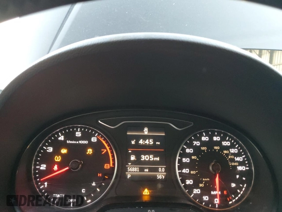 2016 Audi A3 1.8T Premium with VIN WAU67LFF1G1113170, listed as a Copart auction lot 88492135 with 56,881 mi miles and Salvage Title. Bid and sale history available at carsss.com. Image 9.
